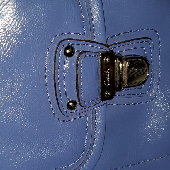 Coach Daisy Liquid Gloss Pocket Hobo Bag Pat Leather F23401 - Picture 7 of 16